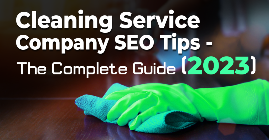 cleaning service company seo